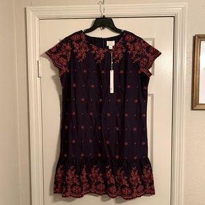 Caslon embroidered dress